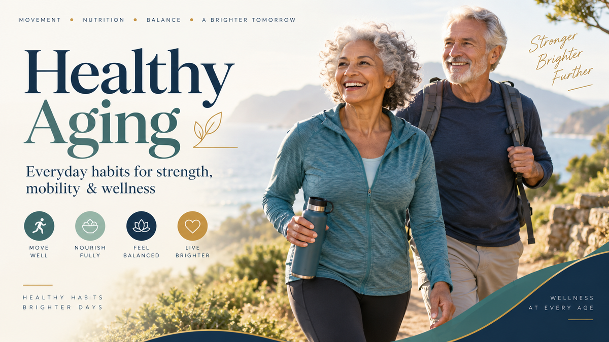 Healthy Aging: What Research Says About Protein, Strength, Hydration, Sleep & Nutrition