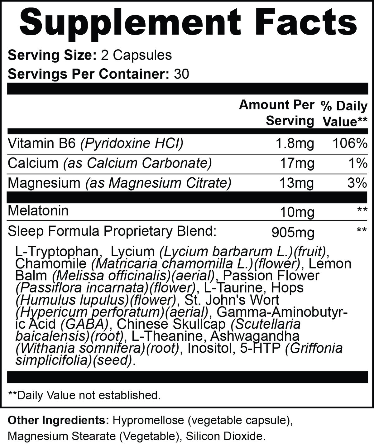 EVENING WELLNESS COMPLEX CAPSULES