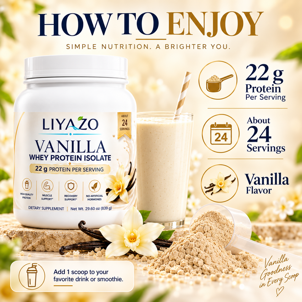 VANILLA WHEY PROTEIN ISOLATE