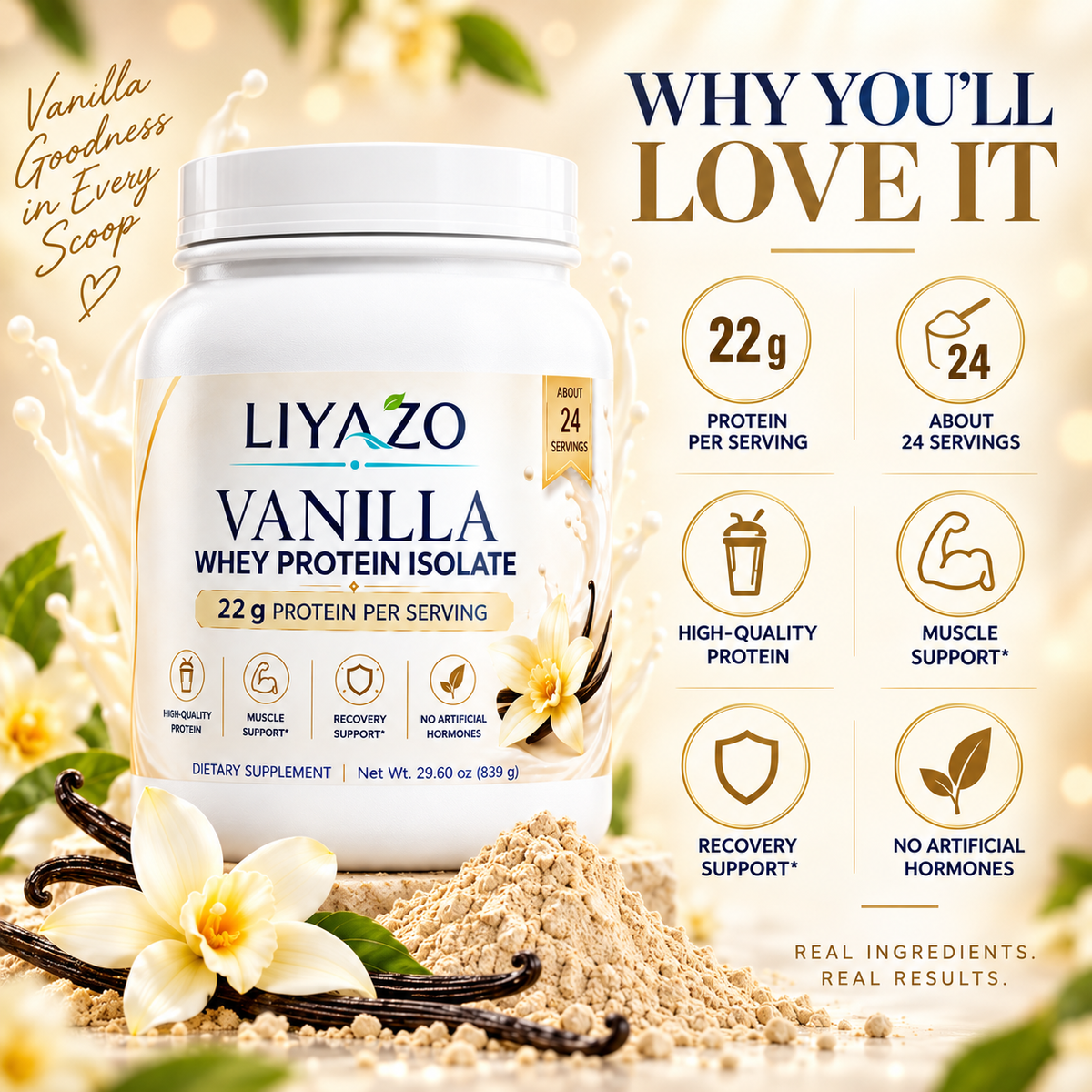VANILLA WHEY PROTEIN ISOLATE
