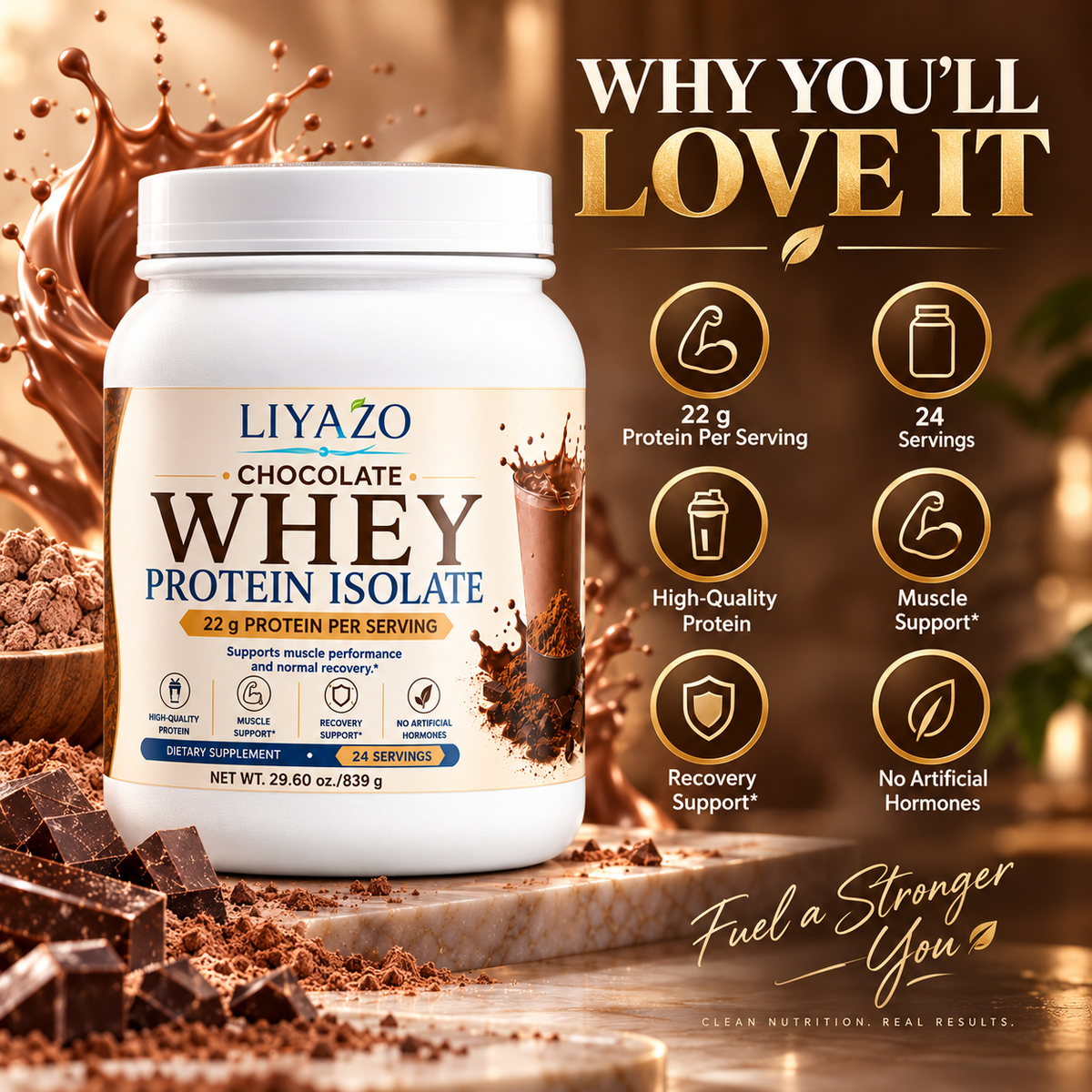 CHOCOLATE WHEY PROTEIN ISOLATE