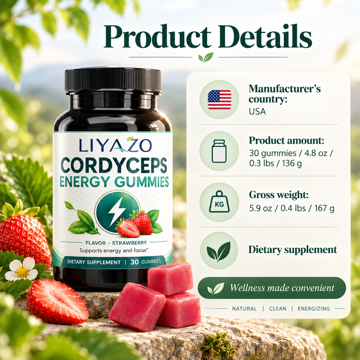 Cordyceps Energy Gummies