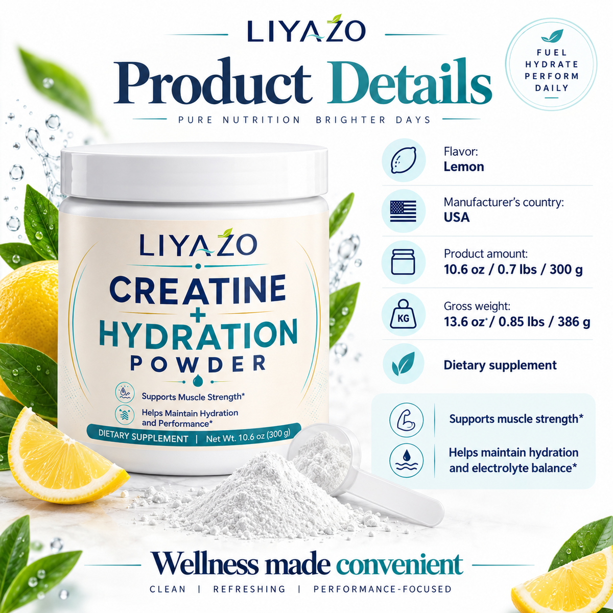 CREATINE + HYDRATION POWDER