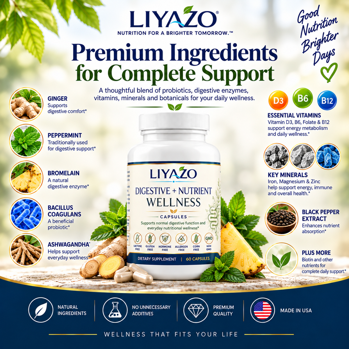 DIGESTIVE & NUTRIENT SUPPORT