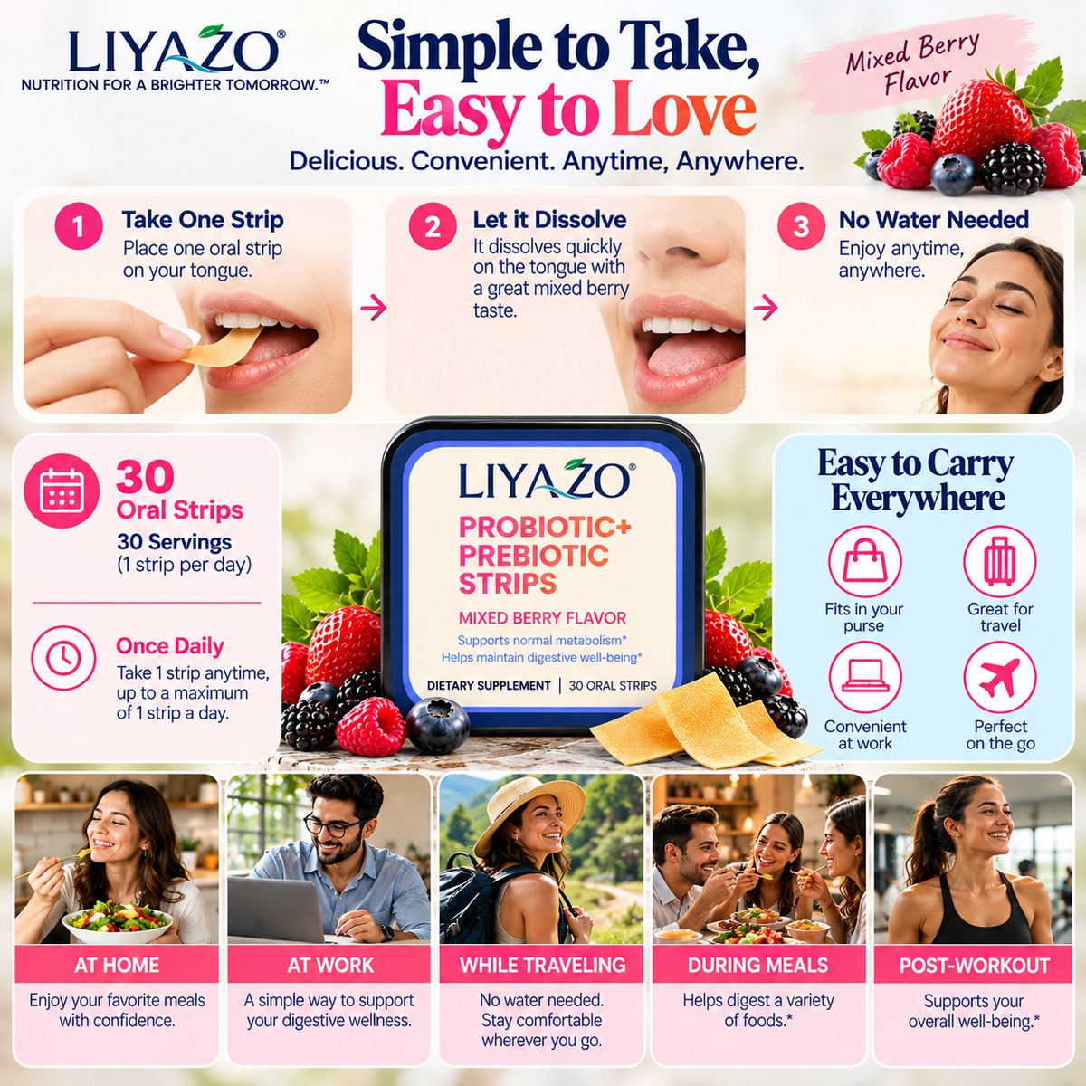 PROBIOTIC + PREBIOTIC STRIPS
